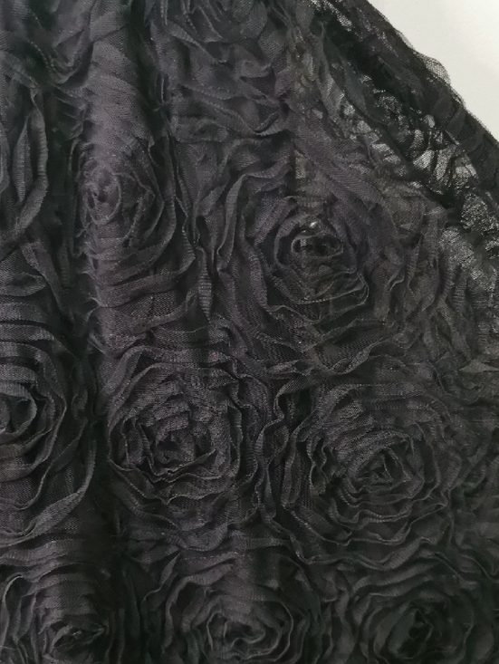 Adrianna Papell Black Strapless A-Line Gown with Beaded Waistband. Crinoline. - Picture 9 of 12